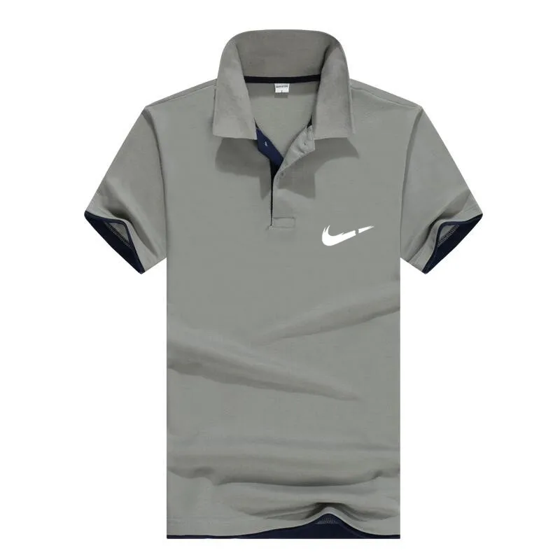 

2019 Breathable Men's Business Casual Polo Shirt For Men Brand Desiger Polos Men Summer Short Sleeve shirt Clothes jerseys golftennis Plus Size