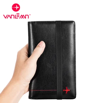 

Men Passport Wallet Cover Holder Case Genuine Leather Women Passport Travel Multi Card Holder RFID Clutch Bag Travel Accessories