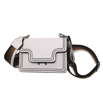 

Embroidered Designer Handbags For Women With Wide Shoulder Strap Ladies Small Flap Bag Ladies Shoulder Messenger Bag Handbag