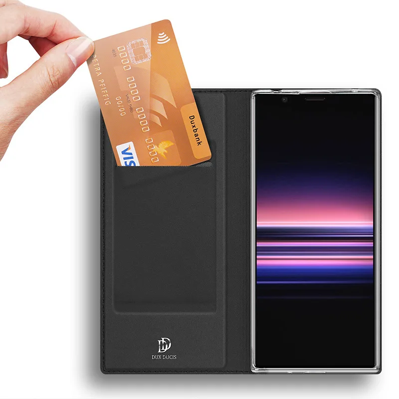 

Original Dux Ducis Pu Leather Case For Sony Xperia1 II Coque Luxury Thin Flip Cover Wallet Phone Cases Sony Xperia1 II