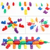 1 Set Montessori Rainbow Fruit Traffic Animal Counting Toy Baby Counting Rainbow Match Game Color Classification Educational Toy 3
