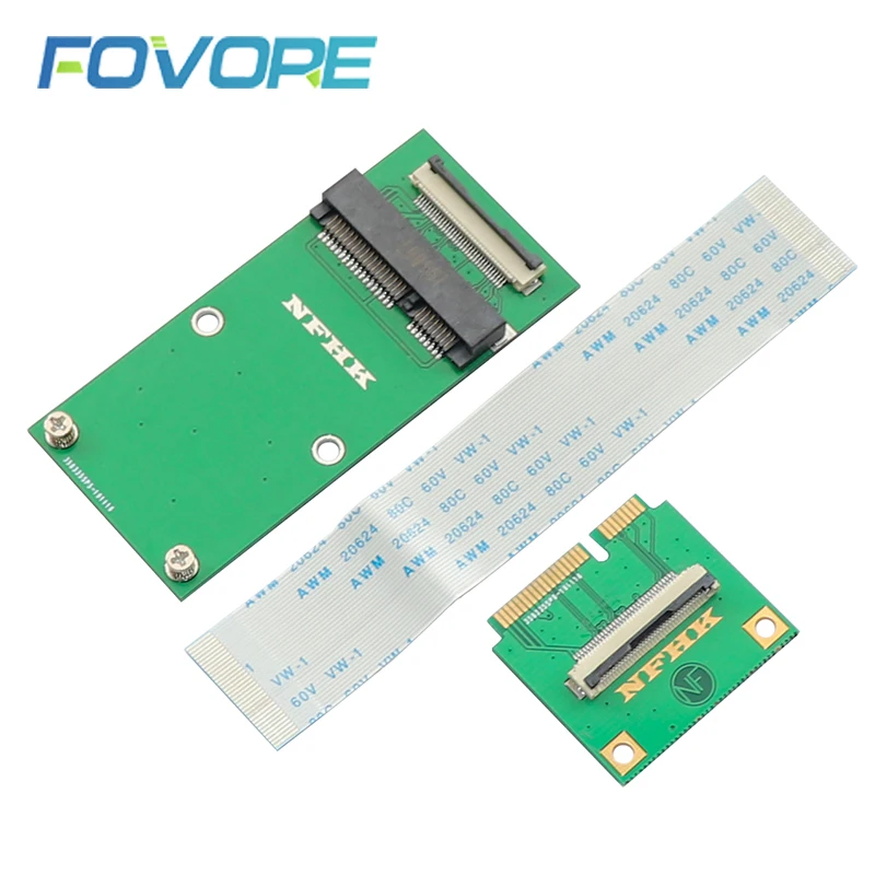 Мини pci express wifi карта адаптер кабель Половина PCI e msata SSD конвертер удлинитель для