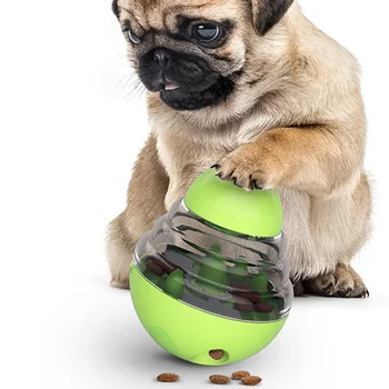 

Interactive Dog Cat Food Treat Ball Bowl Toy Funny Pet Shaking Leakage Food Container Puppy Cat Slow Feed Pet Tumbler Toy