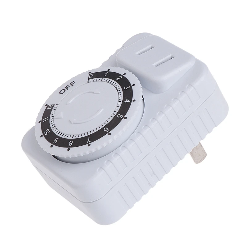 

AC 220V 12 Hour Mechanical Wall Plug Switch Timer Socket Home Appliances Control