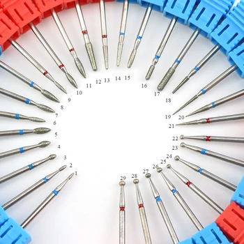 

Hot Sell 1pcs Diamond Nail Drill Bits Electric Manicure Machine Drills Accessories Rotary Burr Mills Cutter Nail Remover Tools