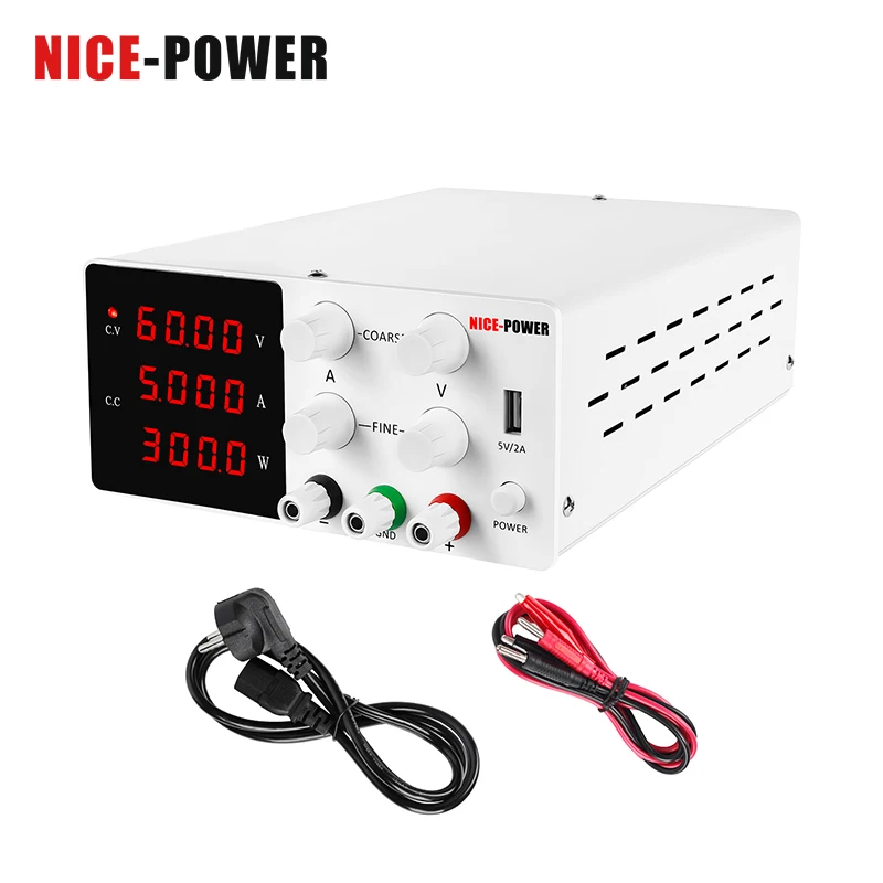 60V 5A 10A DC Power Supply Adjustable Laboratory Power Source Digital 30V 10A 20A For Phone Repair + Short Circuit Protection