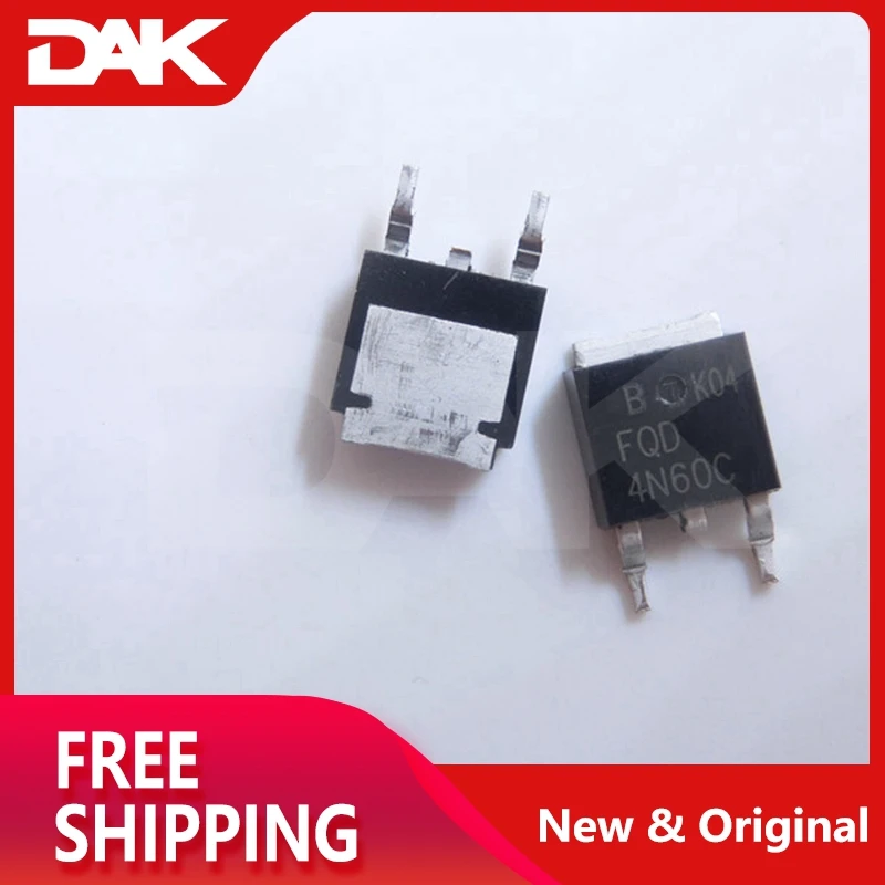 10 шт. FQD4N60C TO252 200V n-канальный MOSFET IC чип