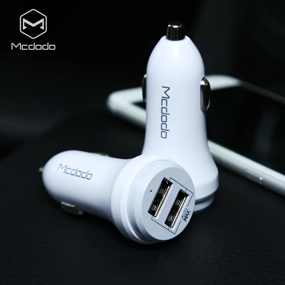 MCDODO автомобильное USB зарядное устройство Quick QC 3 0 для мобильного телефона 2 порта