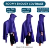 SaphiRose 3 in 1 Hooded Rain Poncho Waterproof Raincoat Jacket for Men Women Adults Outdoor Tent Mat ► Photo 3/6