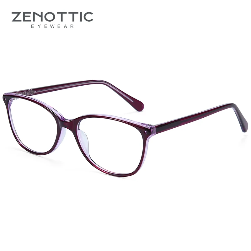 Очки ZENOTTIC ацетатные с защитой от синего света рецептурные оптические
