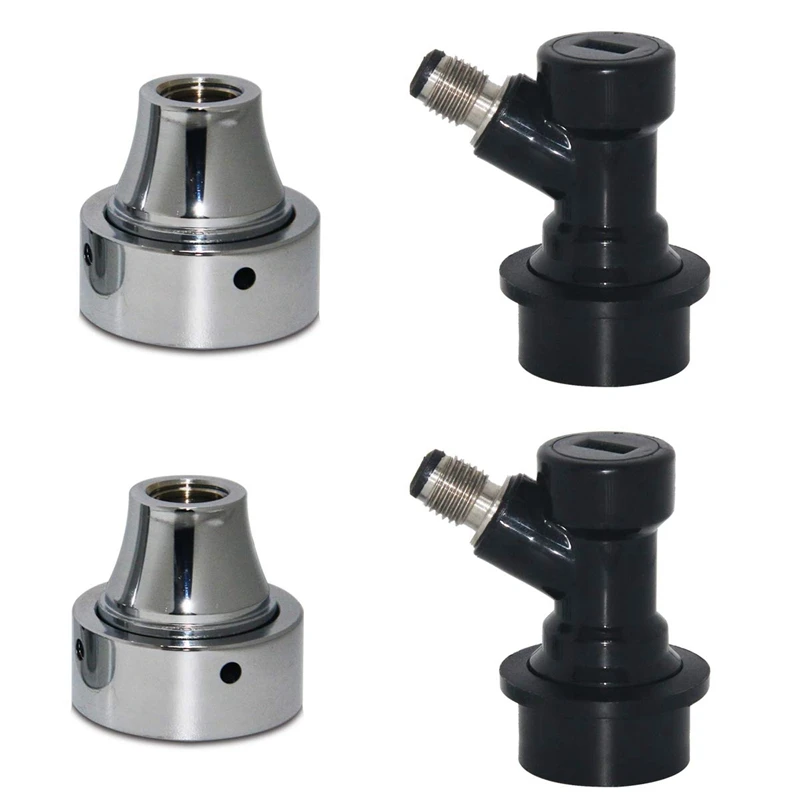 

Disconnect Faucet Adapter - Ball Lock Liquid Disconnect with Beer Keg Faucet Adapter 2 Pcs for Home Brewing