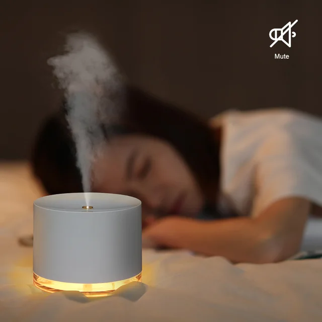 Humidificador de aire portátil con Usb, difusor eléctrico inalámbrico recargable, fabricante de niebla, lámpara de noche, purificación para el hogar 3