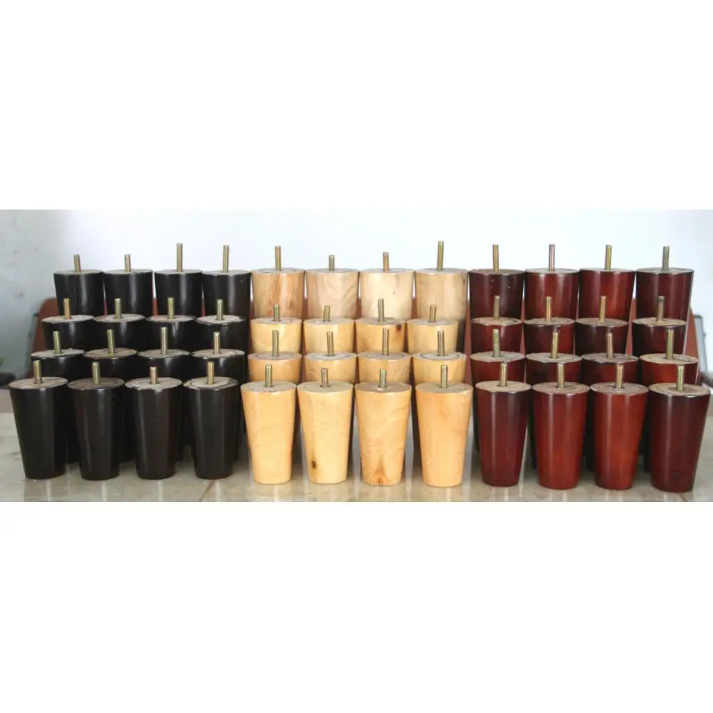 4pcs Wooden Sofa Legs Furniture Feet for Bed Table Chair Cabinet Couch Lounge Replacement Legs