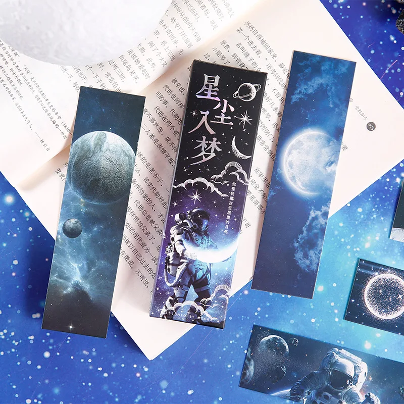 

30 шт./компл. бумажная Закладка Stardust в серии мечты, творческое пространство, астронавт, INS стильные маркеры для страниц, подарок, канцелярские принадлежности