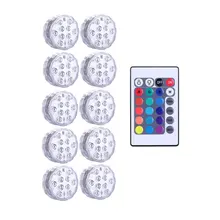 5050 RGB подводные огни на батарейках подводный ночник наружная ваза чаша Садовый пруд и бассейн вечерние лампы декора