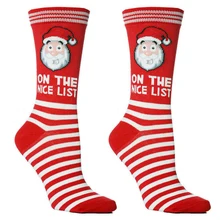 1 пара, осенне-зимние женские носки теплые шерстяные рождественские носки до середины икры шерстяные носки со снежинками и оленями, удобный подарок для девочек, милые носки