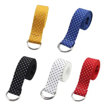 

Fashion Women Nylon Canvas Belt Black White Dot Printing Waist Belts Lady Female Casual Waistband Jeans Pants Decor Accessories