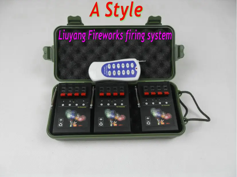 

AM04R-3 12 controle Remoto 12pcs gift wireless switch fireworks stage 433mhz waterproof box Sequential wedding gift Salvo Fire