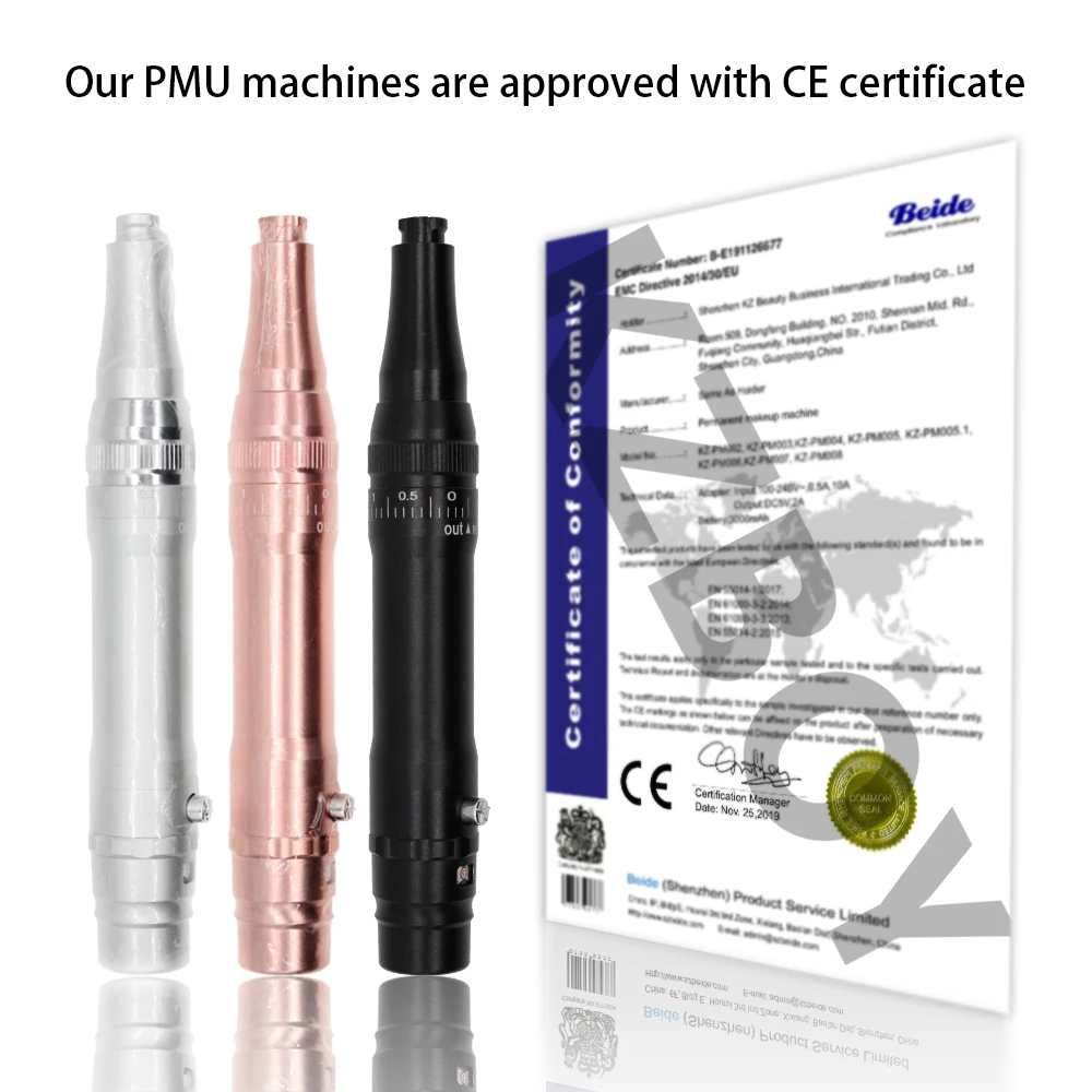 KZBOY Professional Microshading Machine Supplies Wireless PMU Pen Lips Eyebrow Tattoo Device Permanent Makeup Machine
