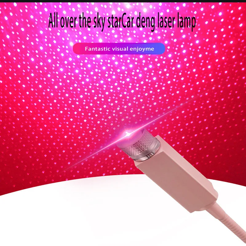  AOZBZ Universal Night Lights Mini LED Car Roof Decoration Projection Starlight USB Car Interior Cei - 4000152323613