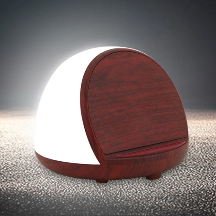 Wood Wireless Charger Touch Conversion Smart Night Light For iPhone 8 Plus X XS XR MAX Fast Induction Charger Without Wire