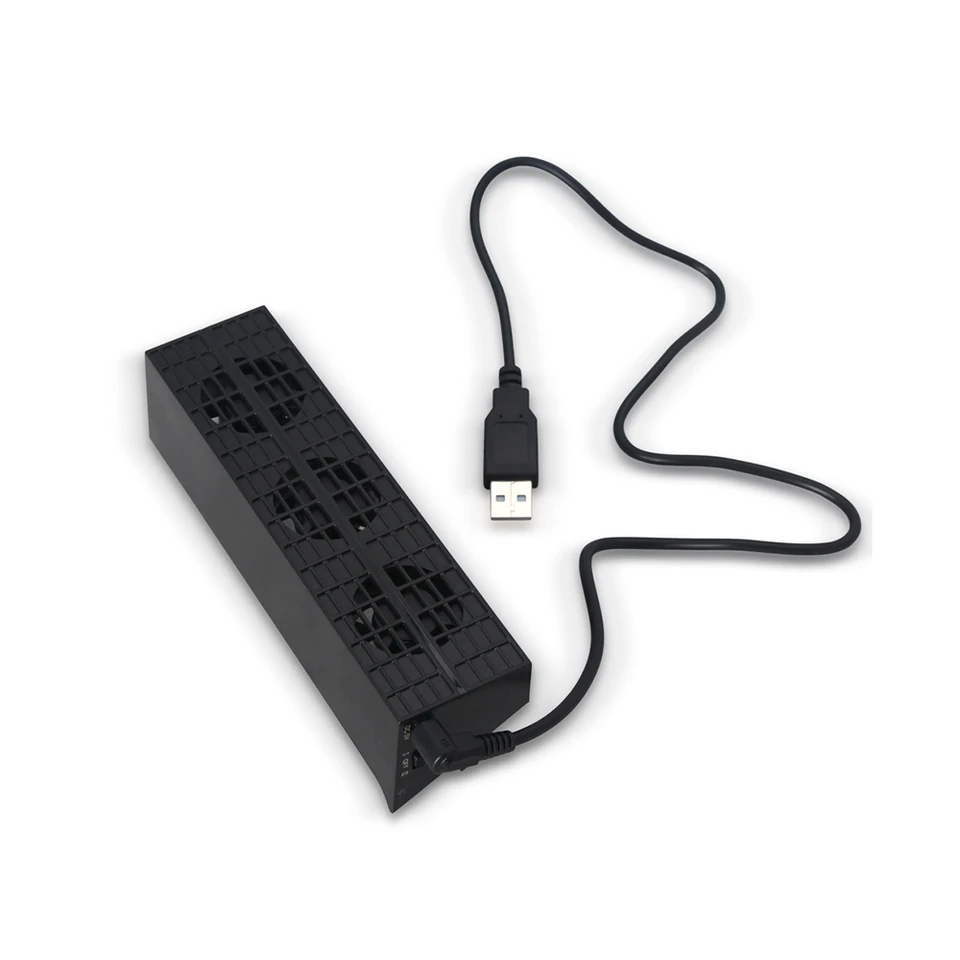 Console Cooler Smart Cooling Fan Smart Thermostat 3 Fans System Station For Sony Play Station 4 Ps4 Slim Plug And Play Fans Aliexpress