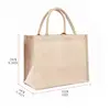Portable Jute Reusable Tote Shopping Bag Grocery Organizer Storage Pouch Y3NE ► Photo 2/6