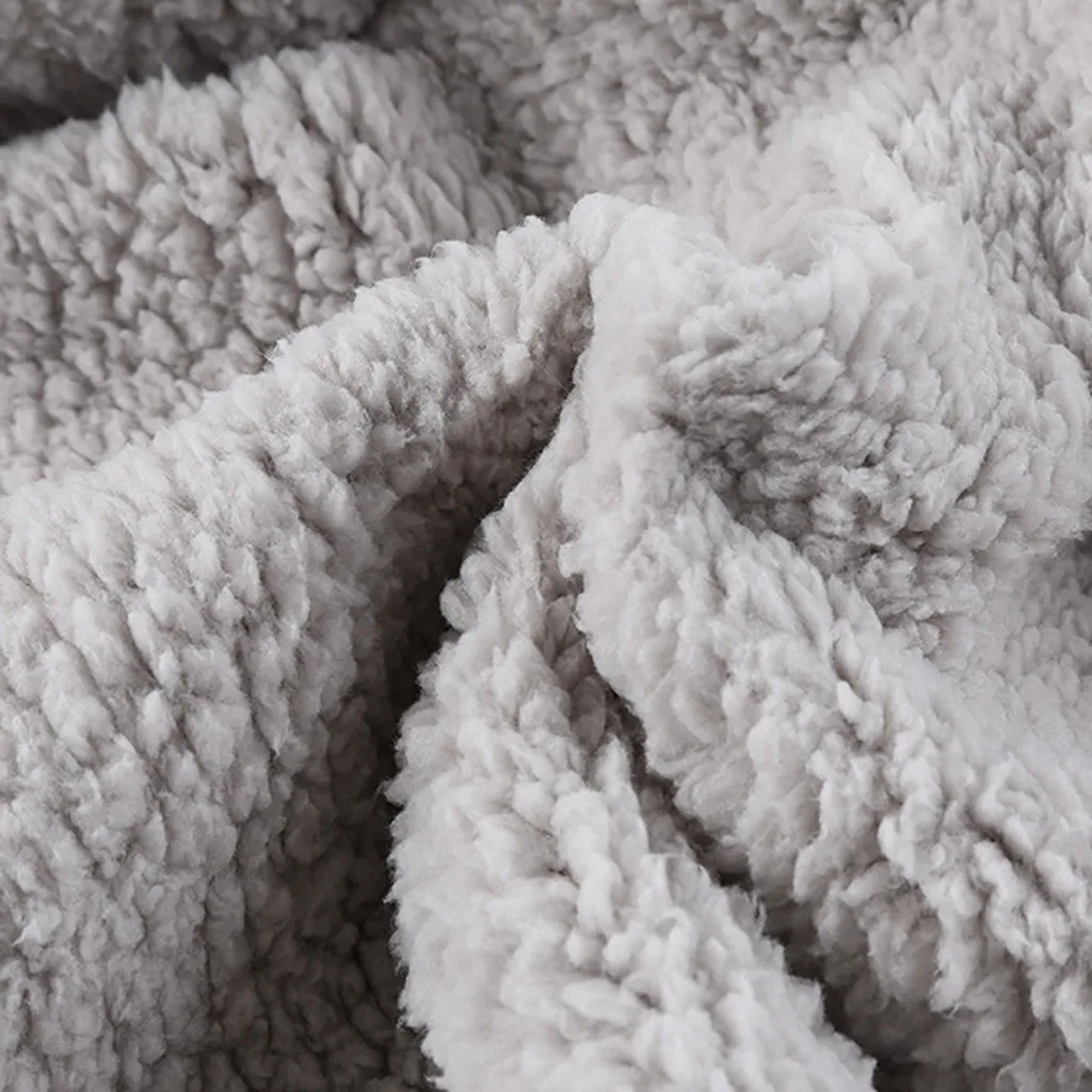 Ostrich осень зима женские теплые флисовые куртки с длинным рукавом с отложным воротником однотонная одежда оверсайз N30