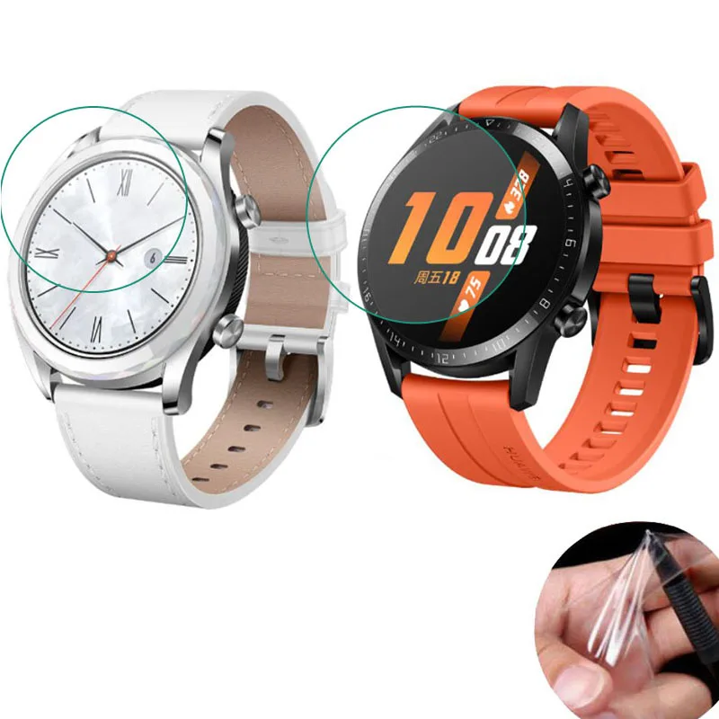 Мягкая прозрачная защитная пленка для Huawei Watch GT 2 Active/элегантный GT2 42 мм 46 Смарт