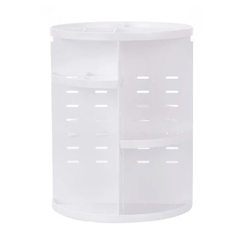 

Rotating Makeup Organizer Cosmetics Skincare Products Storage Box Desktop Adjustable Spin Holder PI669