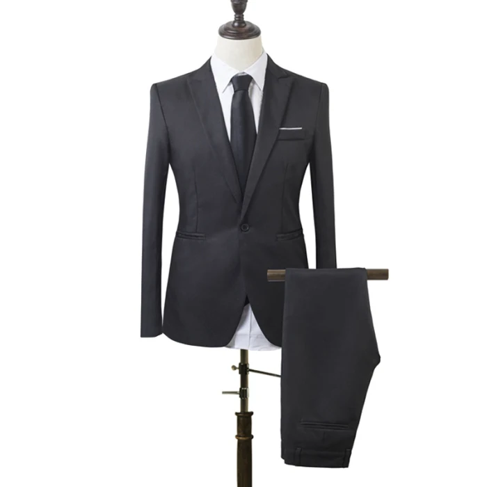 2 шт мужской обтягивающий официальный деловой смокинг костюм пальто брюки вечерние свадебные Выпускной NFE99
