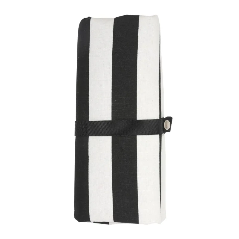 Black White stripes Всесезонная новая детская хлопковая Портативная Складная Узорчатая пеленка для маленьких мальчиков и девочек Удобная Водонепроницаемая моющийся матрас - Цвет: Black White stripes