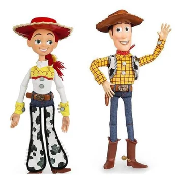 

2pcs 43cm Toy Story 3 Talking Jessie&Woody Action Figures Model Toys Children Christmas Gift Collectible DollFree Shipping