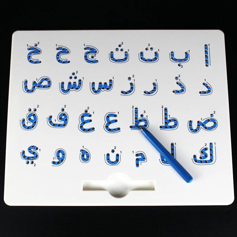 Arabic Alphabet Writing Magnetic Educational Board Alif to Ya with Stylus pen 