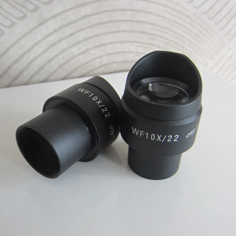 WF10X 22mm Zoom Adjustable High Eyepoint Wide Angle Optical Stereo Microscope Eyepiece Lens 30mm with Rubber Plastic Eye Guards |