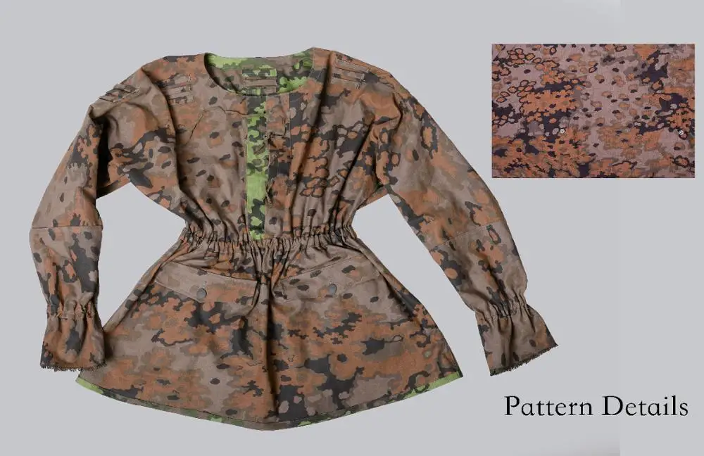 WW2 Camouflage Smock Germany Oak leaves Waterproof tactical suit