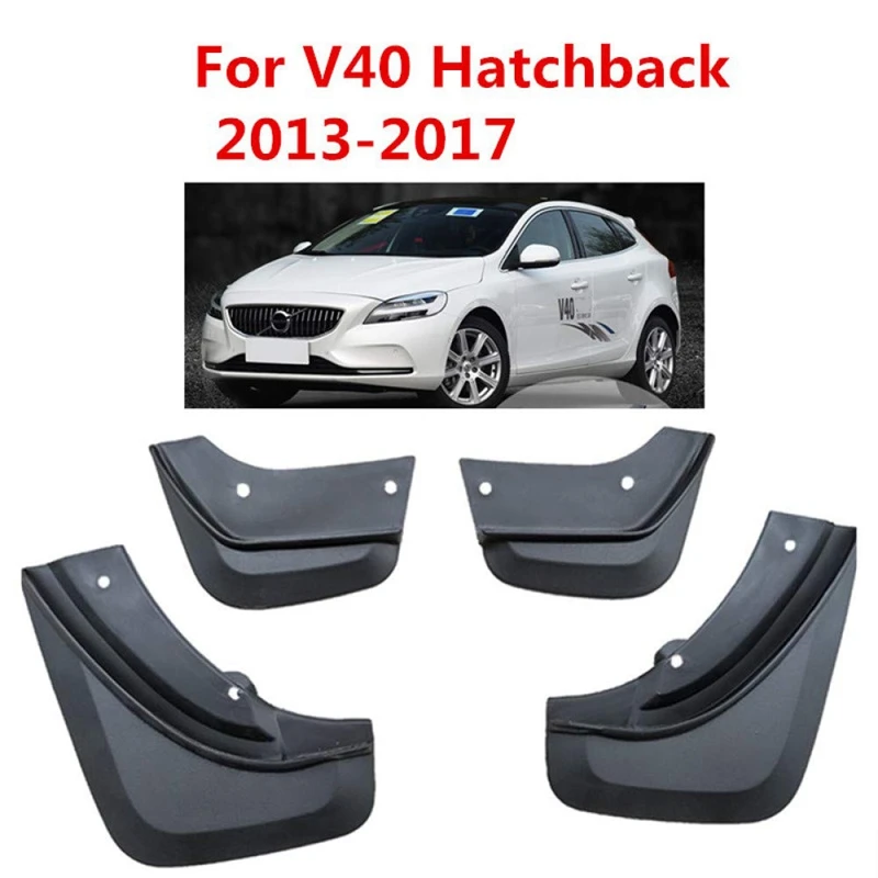 Брызговики для VOLVO V40 хэтчбек 2013 2017 спереди и сзади щитки автомобиля Fender 4 предмета