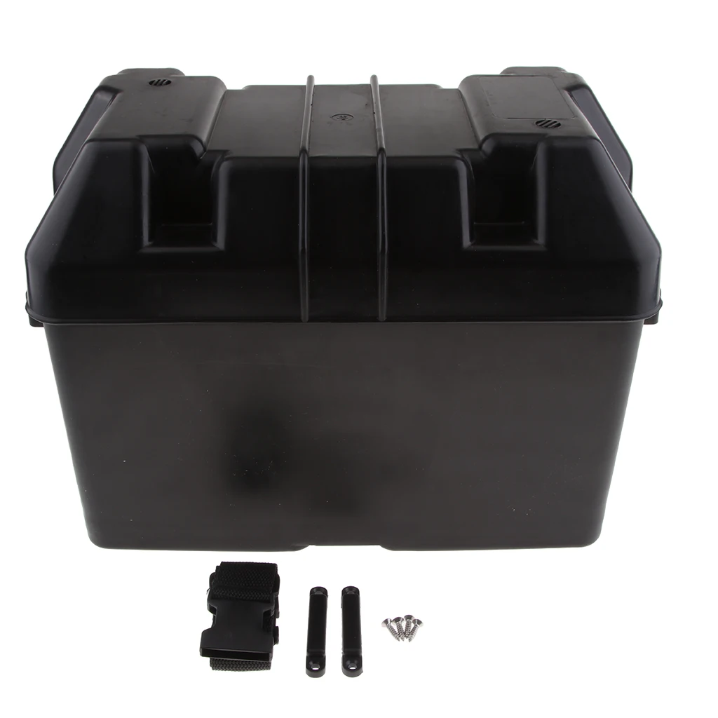 Car RV Boat Marine Smart Battery Box USB Car Charger Power Guard Storage Case with Belt GM-EP-9116