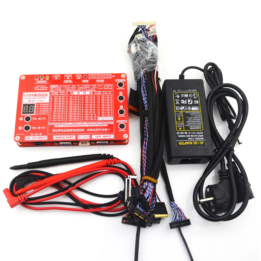 Laptop Tv/lcd/led Test Tool Panel Tester Support 7 -84 Inch Lvds 14 Pcs ...