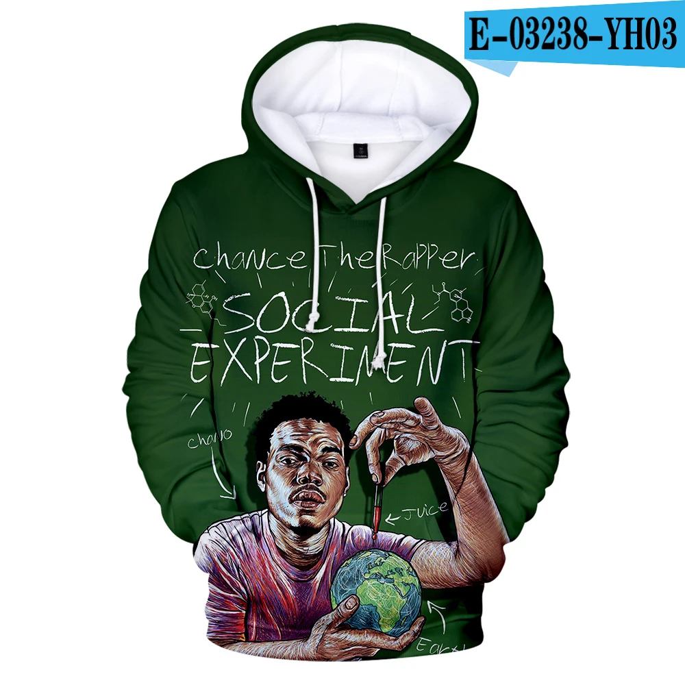 Горячая Chance The Rapper толстовки мужские, толстовки с капюшоном и Для мужчин s Кепки Толстовка Chance The Rapper и капюшоном для мальчиков, /Модная одежда для девочек, свитеры, пальто 3D - Цвет: 2