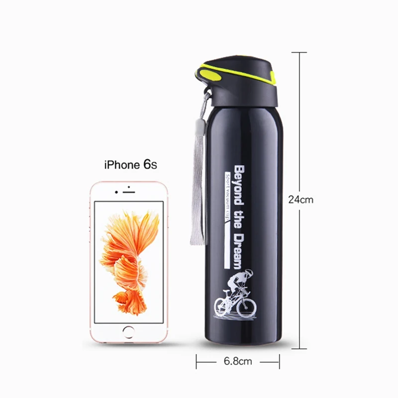 500ML Mountain Bike Riding Drink Bottle Insulated Water Bottle Double Walled Vacuum Bicycle Kettle Stainless Steel Cup Thermos for water bottle bicycle water bottle sports bottle