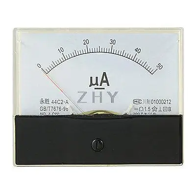 

DC 0-50uA Scale Range Current Panel Meter Amperemeter