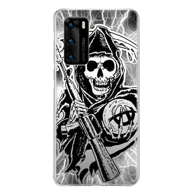 Fashion Sons of Anarchy Case For Huawei Honor 30 30s Play4T 20 9X Pro 8X 10 lite 9A 8A 8C 8S 9 V20 V30 Y5 Y6 Y7 Y9 2019 No.7