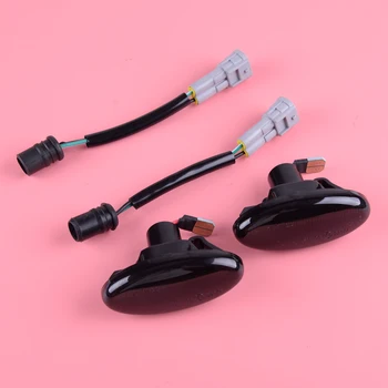 

beler 2PCS Smoked Dynamic Flowing Sequential LED Blinker Side Marker Turn Signal Light fit for Mazda 2 3 5 MPV GJ6A-51-120E