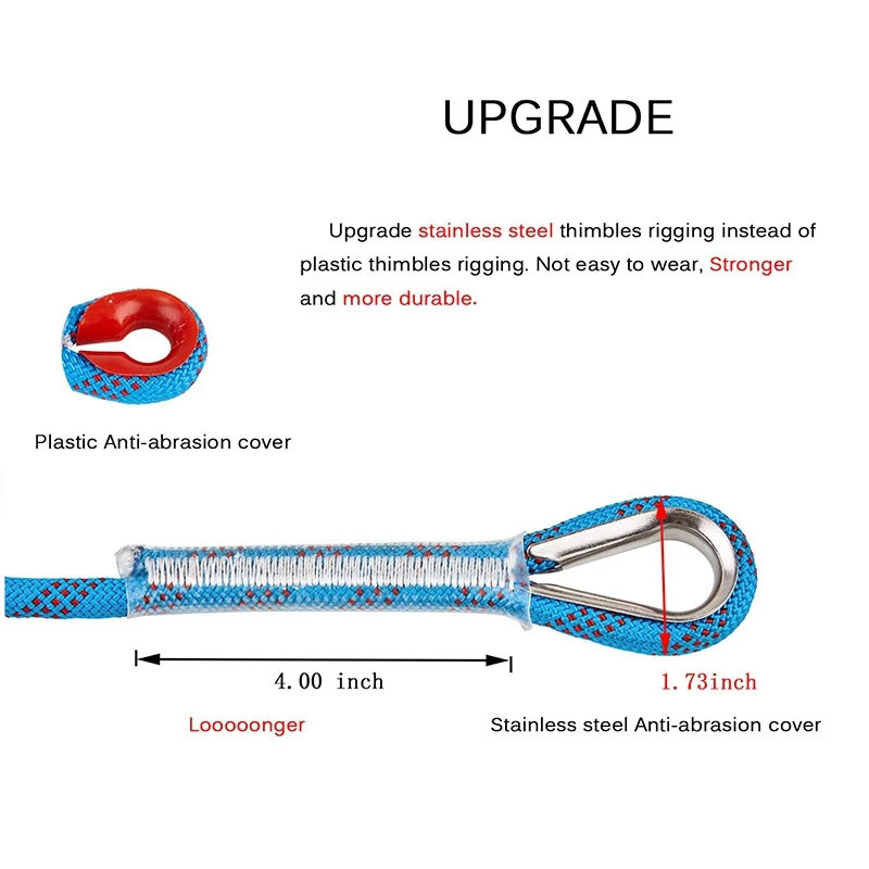 Hot HG-20M Outdoor Climbing Rope Diameter 10 mm Outdoor Hiking Accessories High Strength Rope Safety Rope Lifeline Hiking Access