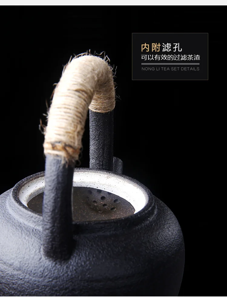 Японский стиль керамики чайник ручной работы Япония Ретро путешествия маленькие чайные горшки керамический чайный набор Gong Fu чайные горшки дропшиппинг