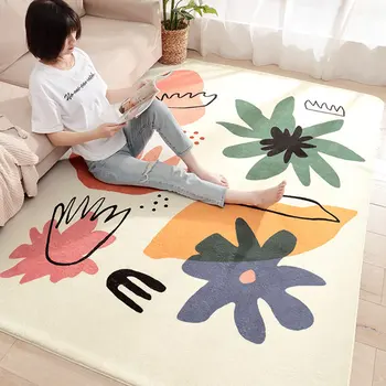 

Simple Bedroom Bedside Blanket Home Creative Rectangular Sofa Coffee Table Blanket Fashion Living Room Carpet