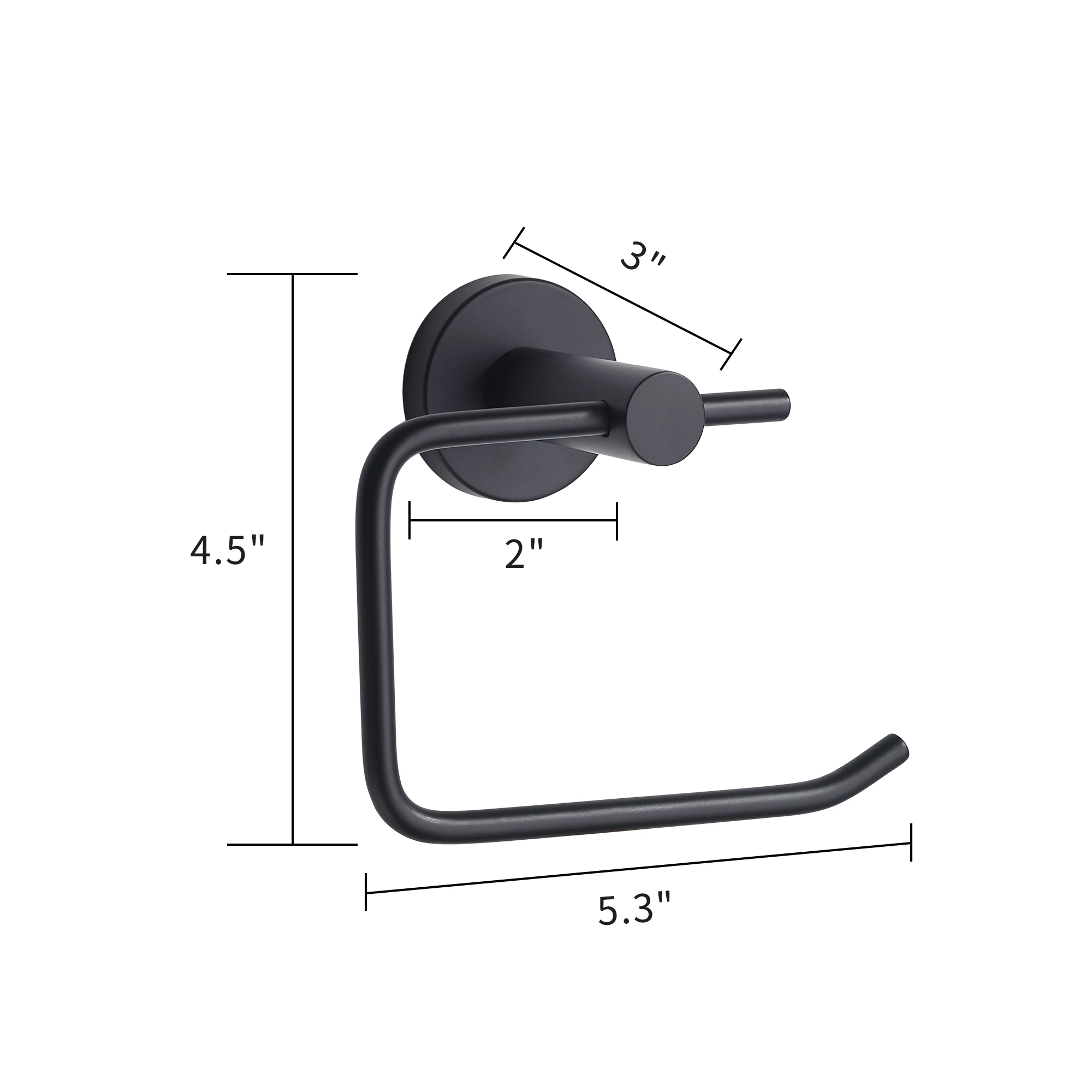 SARIHOSY Toilet Paper Holder Matte Black Suitable for Kitchen And Bathroom Roll Paper Accessory High Quality Paper Towel Holder