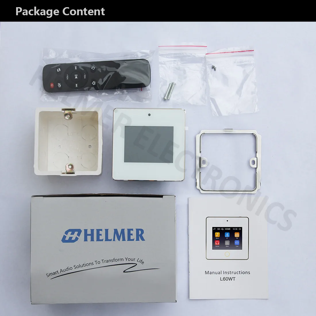 Helmer Wall Mount Bluetooth Receiver 