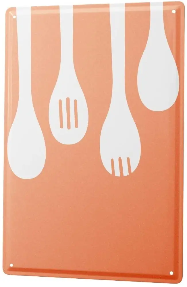 

Metal tinplate billboard, decorative sign board, home decoration, salad tableware, Rav, 2004